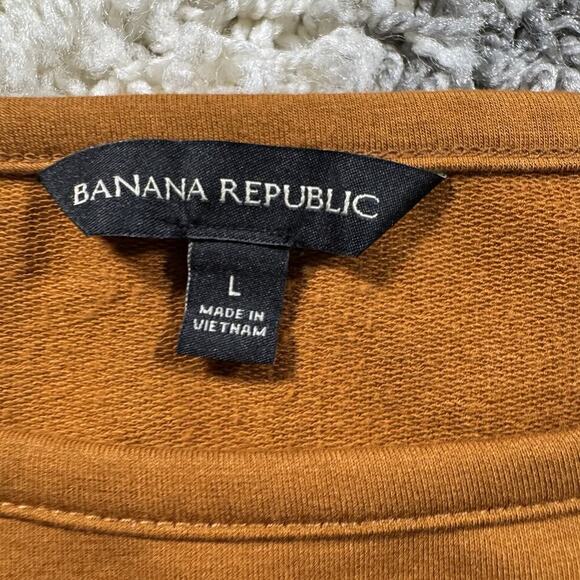 Banana Republic Women’s Brown Long Sleeve‎ Boat Neck Comfort Soft Blouse L - Picture 2 of 8